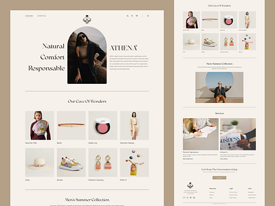 Luxury Clothing Brand Website Landing Page branding cloth design ecommerce fashion fashion design homepage landing page luxury online store presentation product design shoe store simple sotre trend ui user interface design ux webdesign