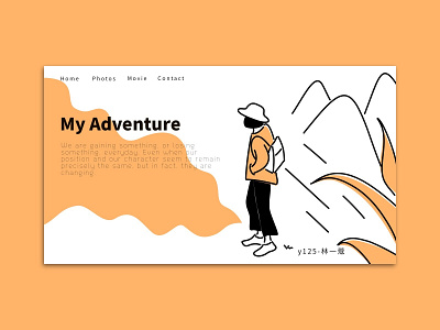 travel home page illustration landing page travel