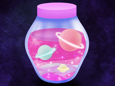 I need Space digitalart galaxy jar procreate space