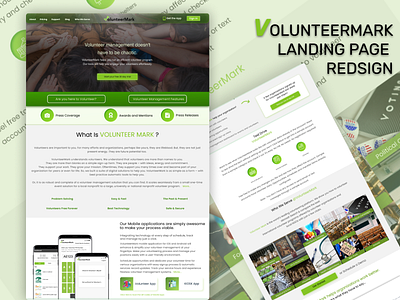 Volunteermark landing page