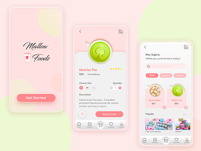 Food Delivery app- Pastel colors appui appuikit designer dribbble dribbleweeklywarmup ecommerce foodapp foodappui pastelcolors pastelui uidesign uikit uiuxdesign