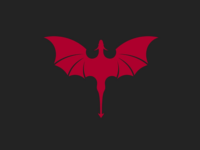 Heya Dribbble! dragon first post first shot game of thrones logo logo design targaryen wings