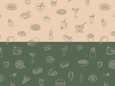 Food Illustrations & Pattern Design