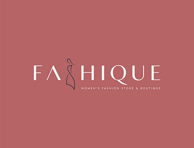 FASHIQUE - Women's Fashion Store & Boutique | Logo Design brandidentity branding design graphicdesign logo logodesign ui visual design