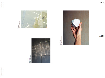 Phases Magazine - Weeks grid minimal photography
