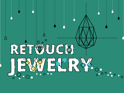 Retouch Jewelry video frame design adobe illustrator creative design flat graphic graphic art green illustration jewelry learning mono weight online retouch simple vector