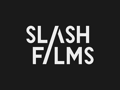 Slash Films brand identity film film production logo logo inspiration logo type type design typography visual identity wordmark