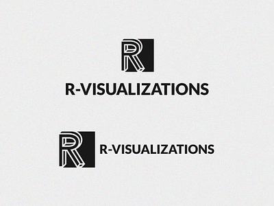 R Visualization logo design brand identity brand mark letter mark logo logo design logo designer logo process modern design monogram visual identity visualization