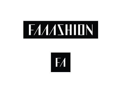 Faaashion | fashion blog brand identity designer logo design logo type minimal modern monogram typography