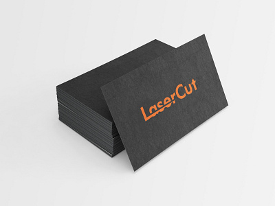 LaserCut | 3D printing 3d printing brand identity edgy logo design logotype modern sharp simple wordmark