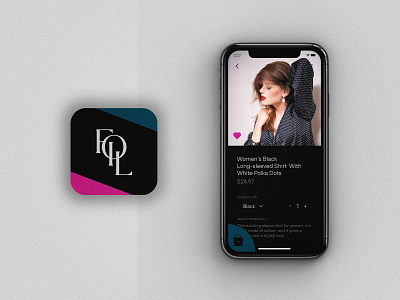 HyperFoil | Clothing brand app design black blue brand identity clothing fashion logodesign pink ui ux