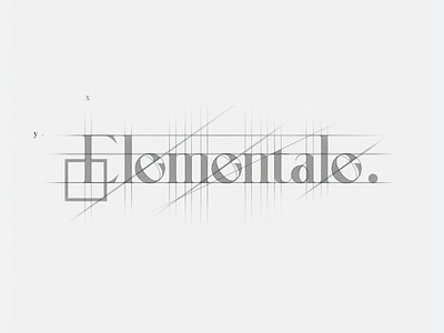 Elementale. Logotype beauty brand identity branding elegant fashion grids logo logo design logos logotype minimal typography