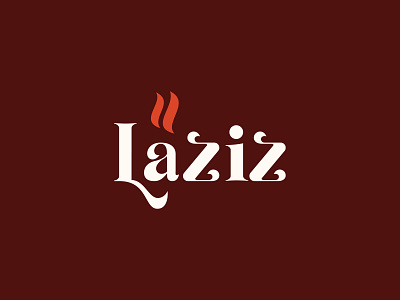 Laziz logotype branding customtype food icon logo logo design logo designer logotype restaurant typography