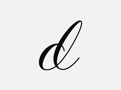 D letter mark 2 brand identity branding design lettering logo logo design minimal modern script typography typography logo