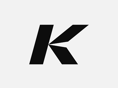 K lettermark bold logo elegant lettermark logo logo design logotype minimal modern modern logo modernism typography