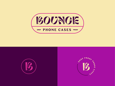 Bounce Logo Variations brand identity branding colorful colourful elegant logo logo design modern typography