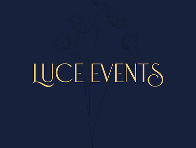 Luce Events | Logotype brand identity branding elegant event logo logo design luxurious modern typography