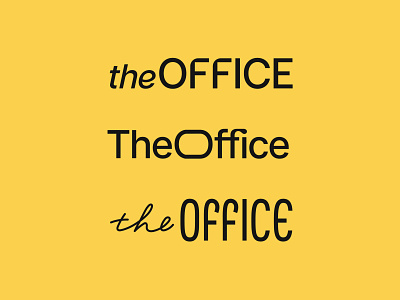 The Office \ Final Logo concepts