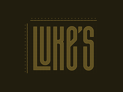 Luke's Iced Coffee / Wordmark grid