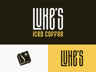 Luke's Iced Coffee - Logos brand identity branding condensed custom type design fun identity lettering logo logo design logo mark logos modern tall type typography visual identity