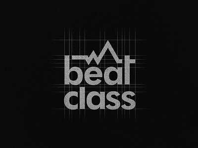 Beatclass logo grid branding logo logo grids logo type music production word mark