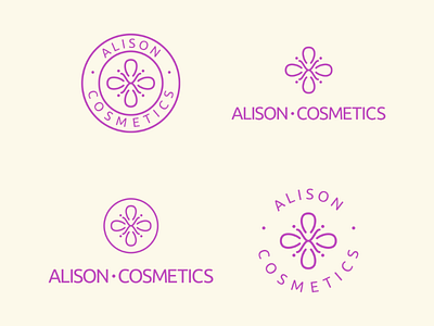 LogoCore challenge day 01 | Alison Cosmetics badge beauty cosmetics logo logo design skin care