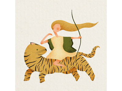 The Bow Girl - DTIYS adobe photoshop animal illustration bowandarrow digital digital art digital artwork digital illustration digitalart drawing challenge dtiys female feminine girl illustration illustrating illustration illustrator texture tiger woman woman illustration