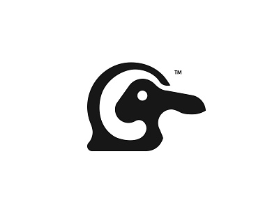 Penguin + Rabbit animallogo birdlogo branding hidden logo minimal negativespace penguin rabbit