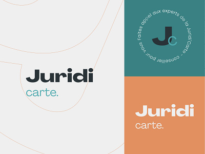 Juridi'carte branding color design logo typography