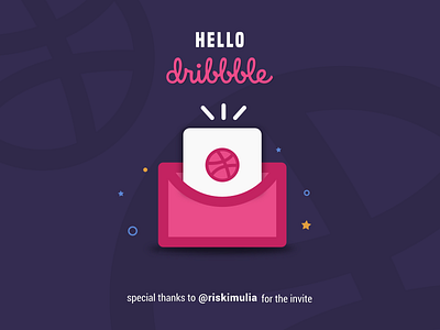 Dribble Invite branding design illustration logo typography ui vector