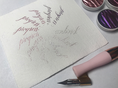 Progress calligraphy callinuary callinuary2019 copperplate handlettering progress