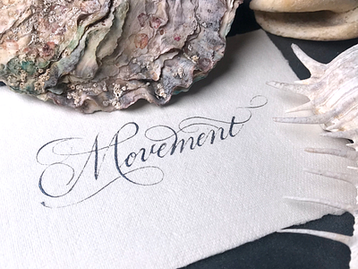 Movement calligraphy callinuary callinuary2019 copperplate handlettering