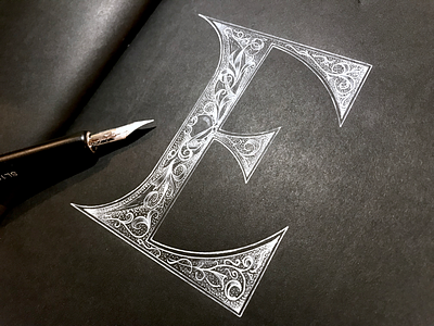 “E” is for Elegant 36daysoftype handlettering lettering