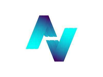 AV av logo branding design flat grid logo icon logo logo design professional logo vector
