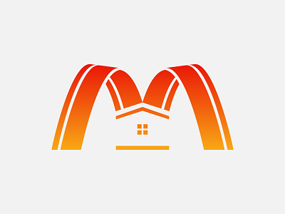 Modern House Letter M Logo