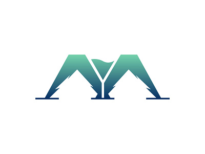 Letter M Mountwine Logo