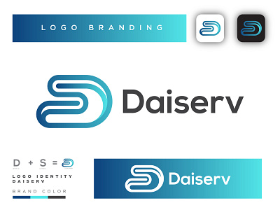 Letter D and S Logo Branding