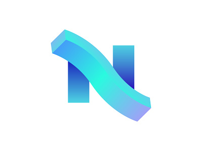 N 3d logo branding gradient logo letter n lettermark logo logo identity modern logo n n logo n nft nft nft logo visual identity