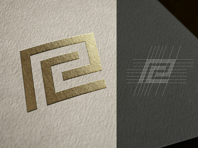 Logo branding design flat grid logo icon logo logo design pc logo r logo