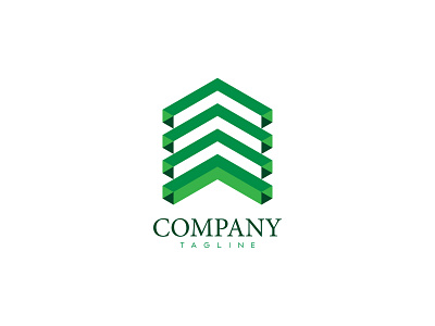 Geometric Building logo building construction geometric real estate agency real state