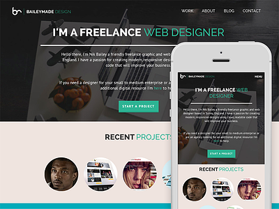 baileymade design responsive portfolio responsive webdesign