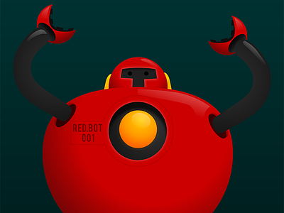 BGR Red Bot red robot