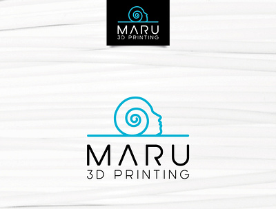 Maru 3D Printing 3d print 3d printer filament head logo maru slow process snail tread