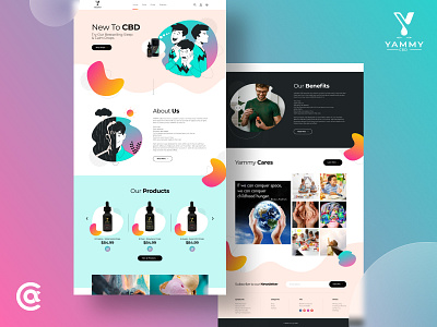 Yammy CBD Landing Page Design