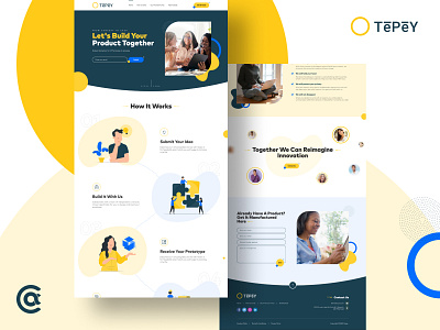 Tepey Landing Page Design