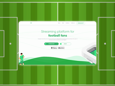 Streaming platform landing page design flat landing design landing page ui web