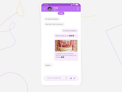 Chat Screen ui design