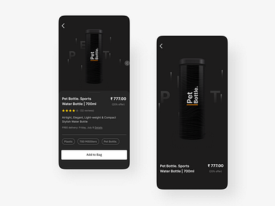 3D Bottle Rotate Animation in figma