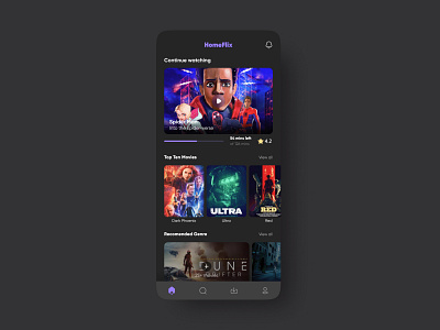 Movie Streaming App UI Desing