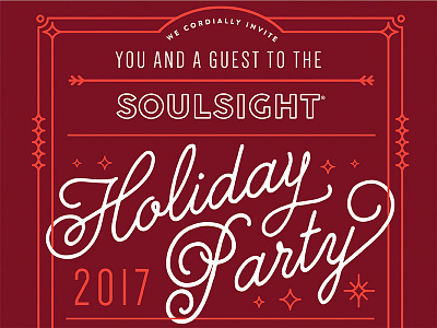 Holiday Party art decor chicago christmas event holiday invitation party poster